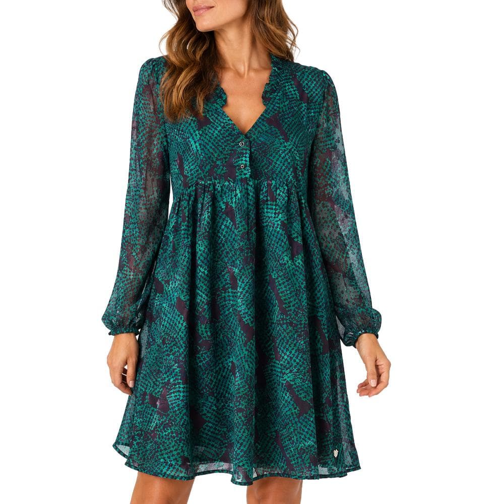 Robe Verte Femme Freeman Porter Rayane Checkers 1