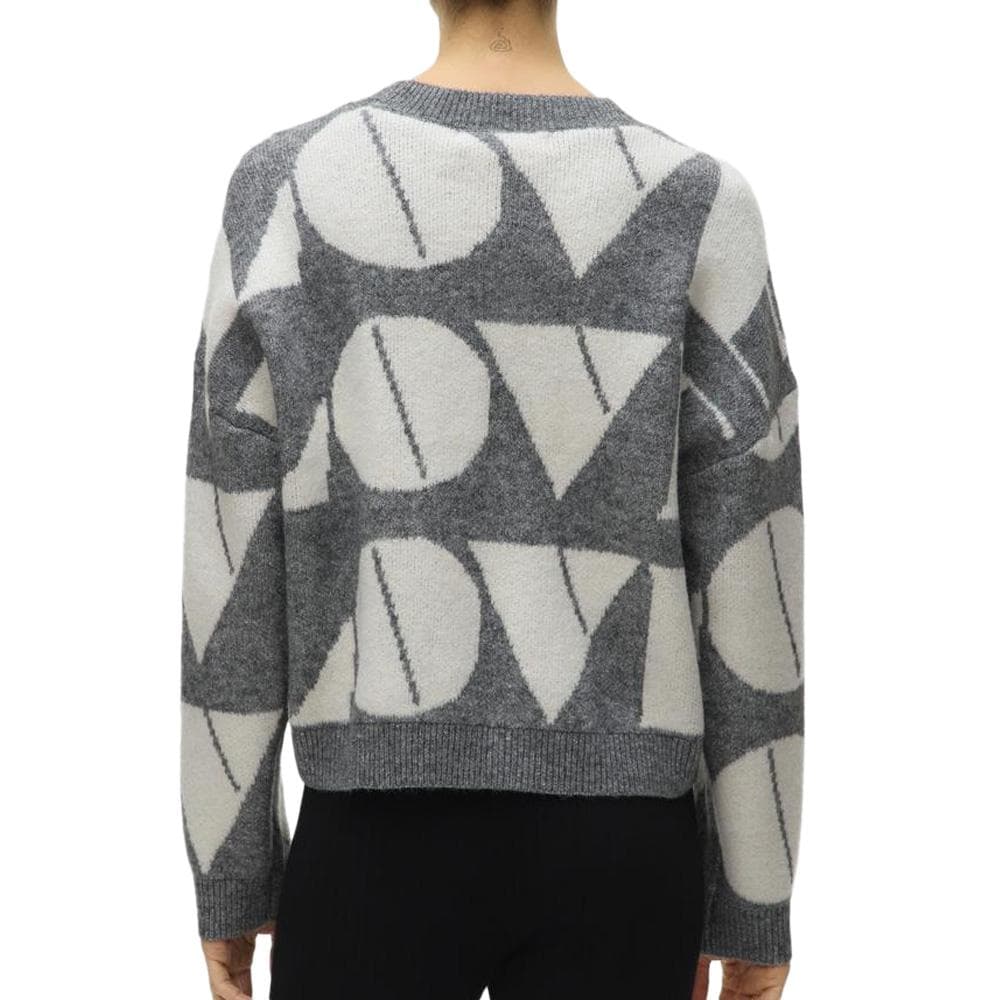 Pull Blanc/Gris Femme Vero Moda Love 2