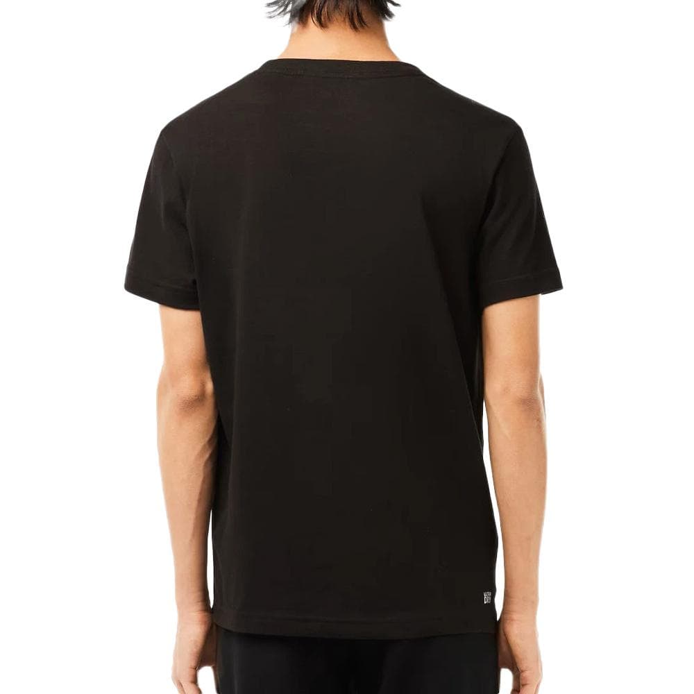 T-shirt Noir/Orange Homme Lacoste TH2042 2
