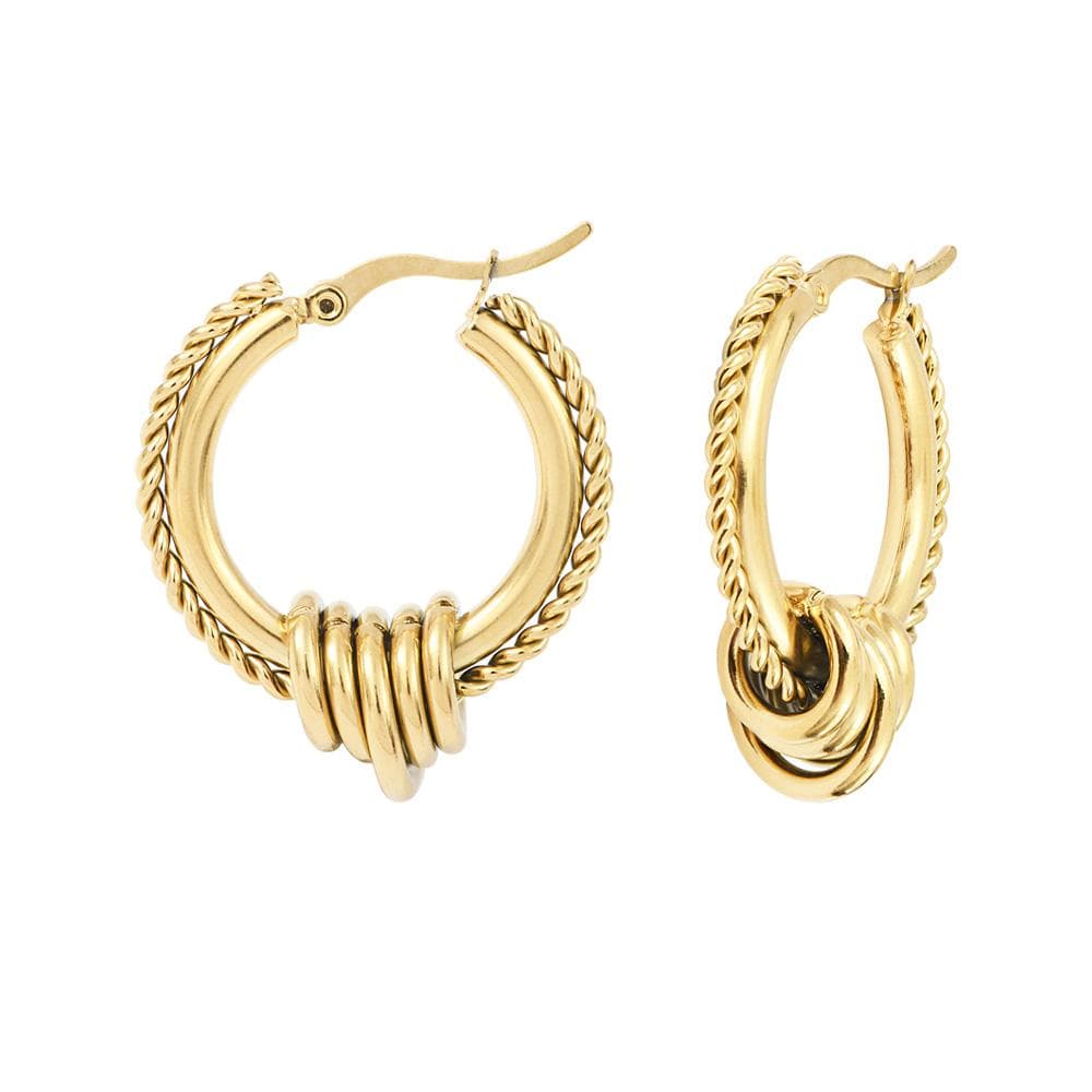 Boucles D'oreilles Doré Femme Clio Blue Mado 1