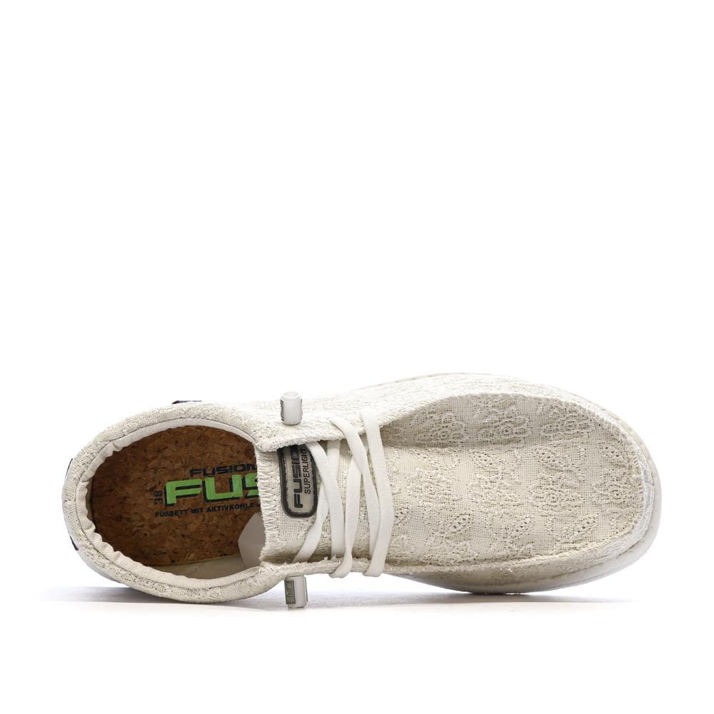 Chaussures Blanche Femme Fusion Flower 4