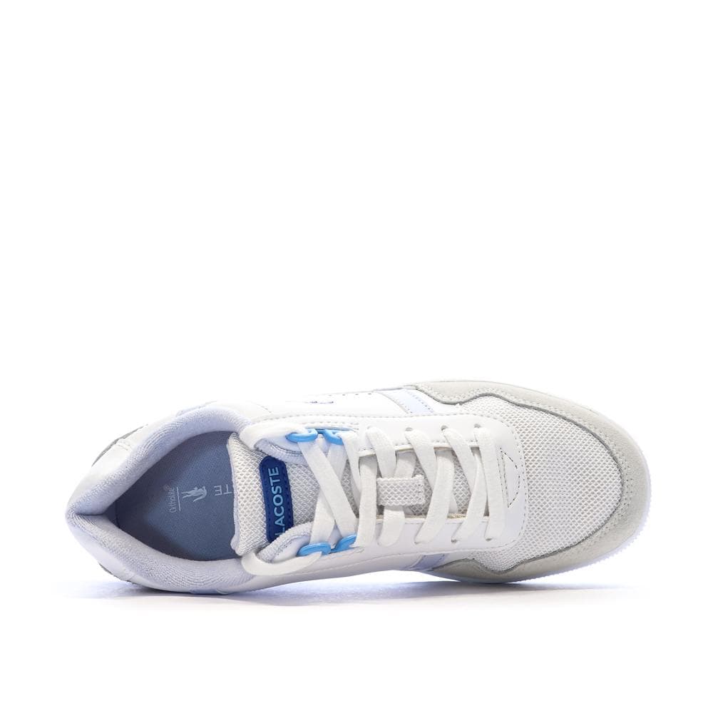 Baskets Blanches/Bleu Femme Lacoste Clip 124 4
