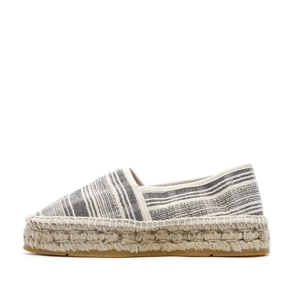 Espadrilles Blanches/Noires Femme Pare Gabia Aduna 1