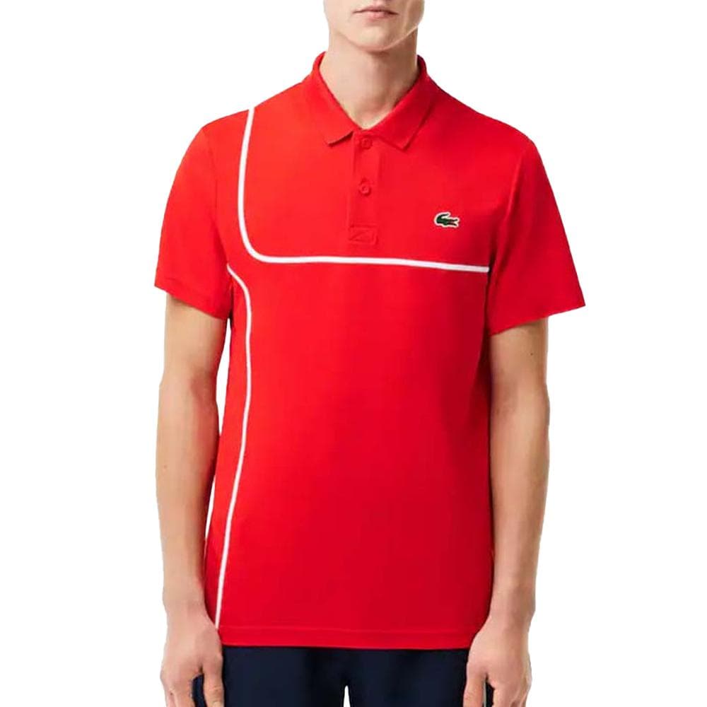 Polo Rouge Homme Lacoste 1