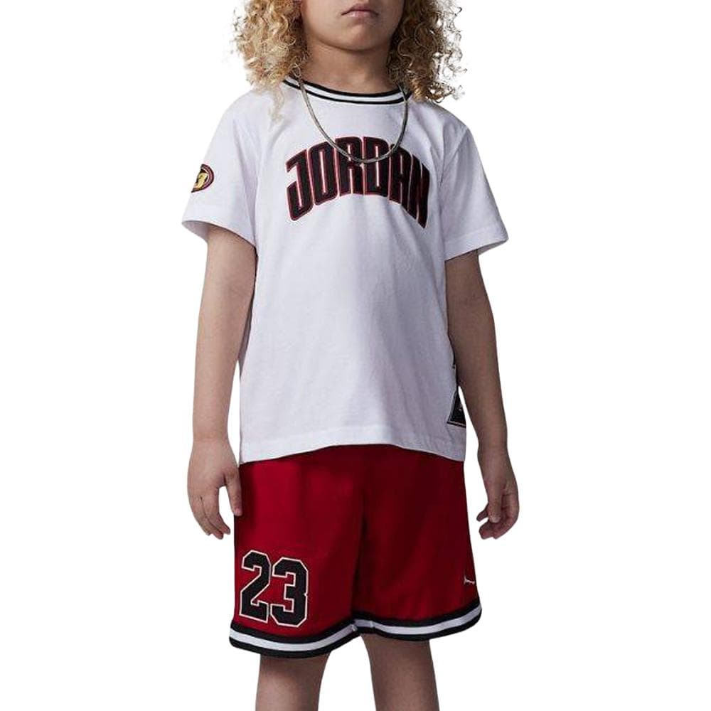 Ensemble Rouge/Blanc Garçon Nike Jordan Play 1