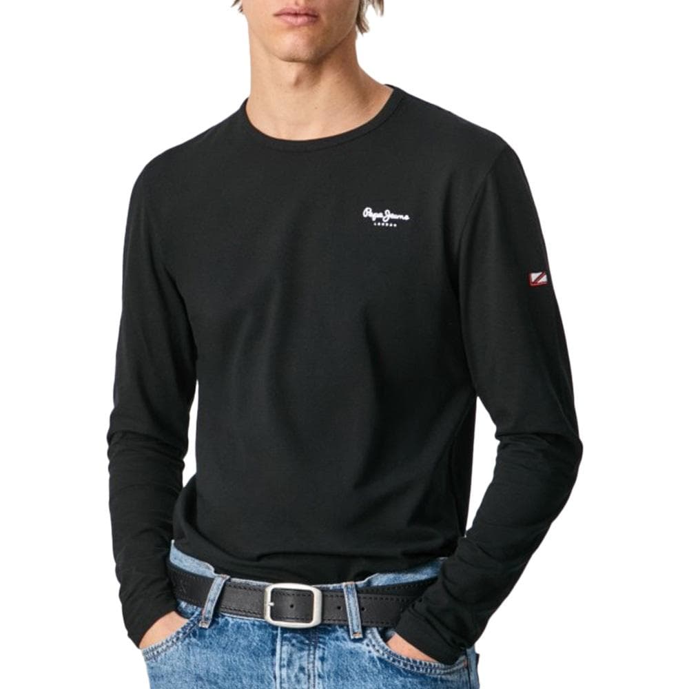 T-Shirt Manches Longues Noir Homme Pepe jeans Original Basic 2 1