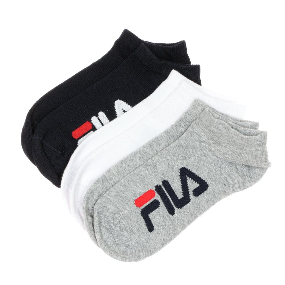 x3 Socquettes Marine/Gris/Blanc Enfant Fila Calza Invisible 1