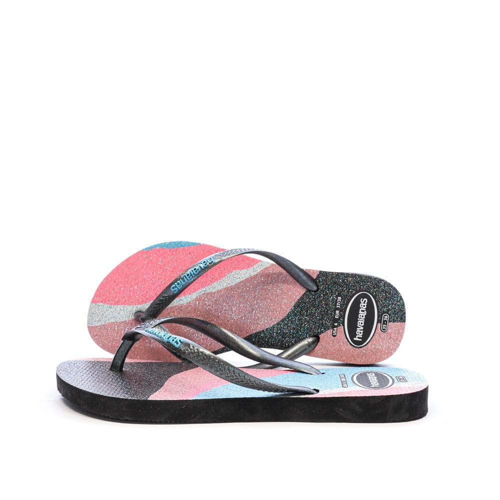 Tongs Noir/Rose Femme Havaianas Slim Palette Glow 1