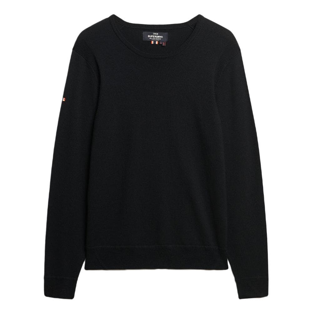 Pull Noir Homme Superdry Merino Crew Jumper 2