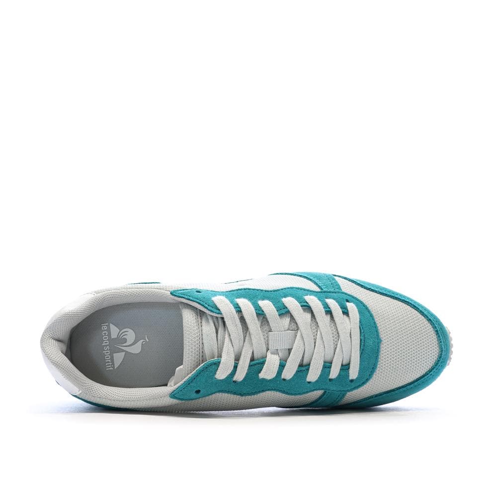 Baskets Blanches/Turquoises Femme Le Coq Sportif Alpha 4
