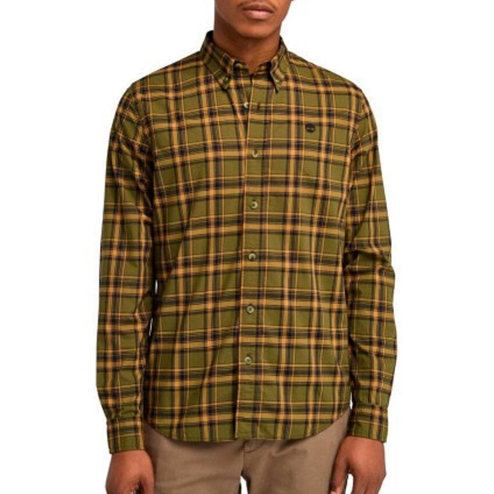 Chemise Verte/Orange Homme Timberland Stretch 1