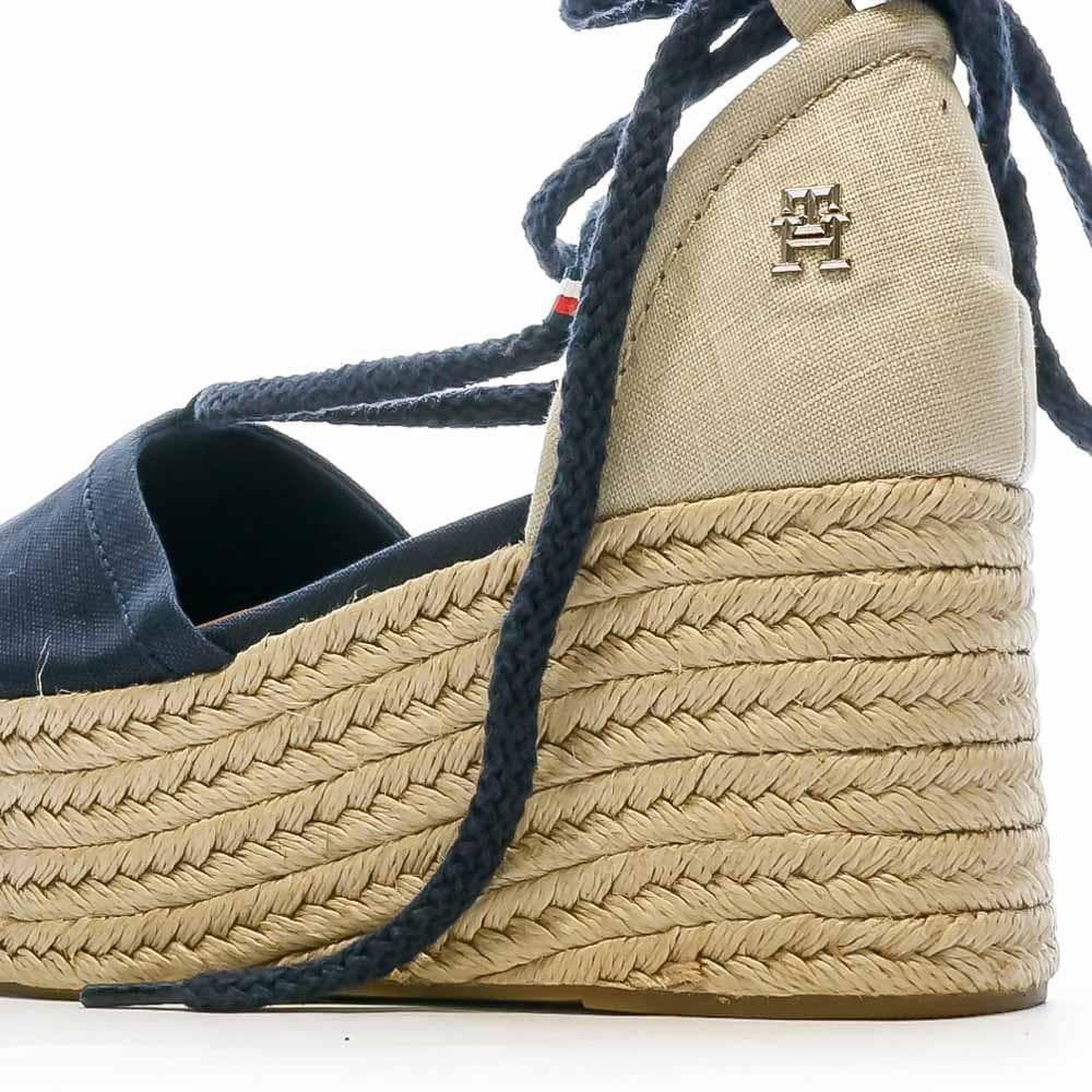 Chaussures compensées Marine Femme Tommy Hilfiger Linen 6