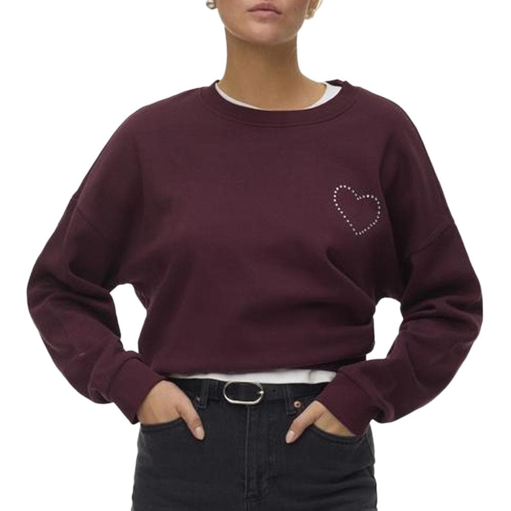 Sweat Bordeaux Femme Vero Moda Vmlotte Trina 1