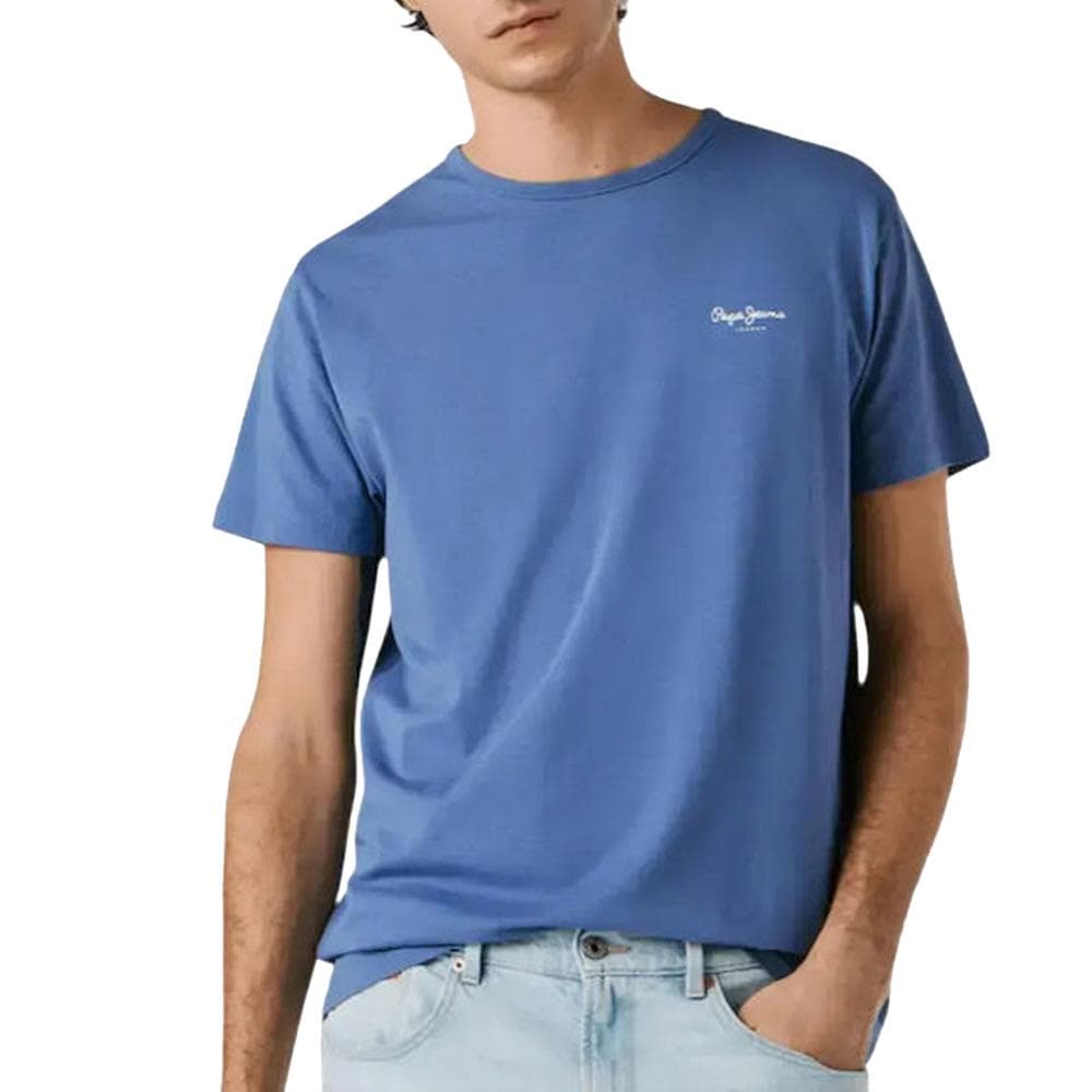 T-Shirt Bleu Royal Homme Pepe jeans Original 1