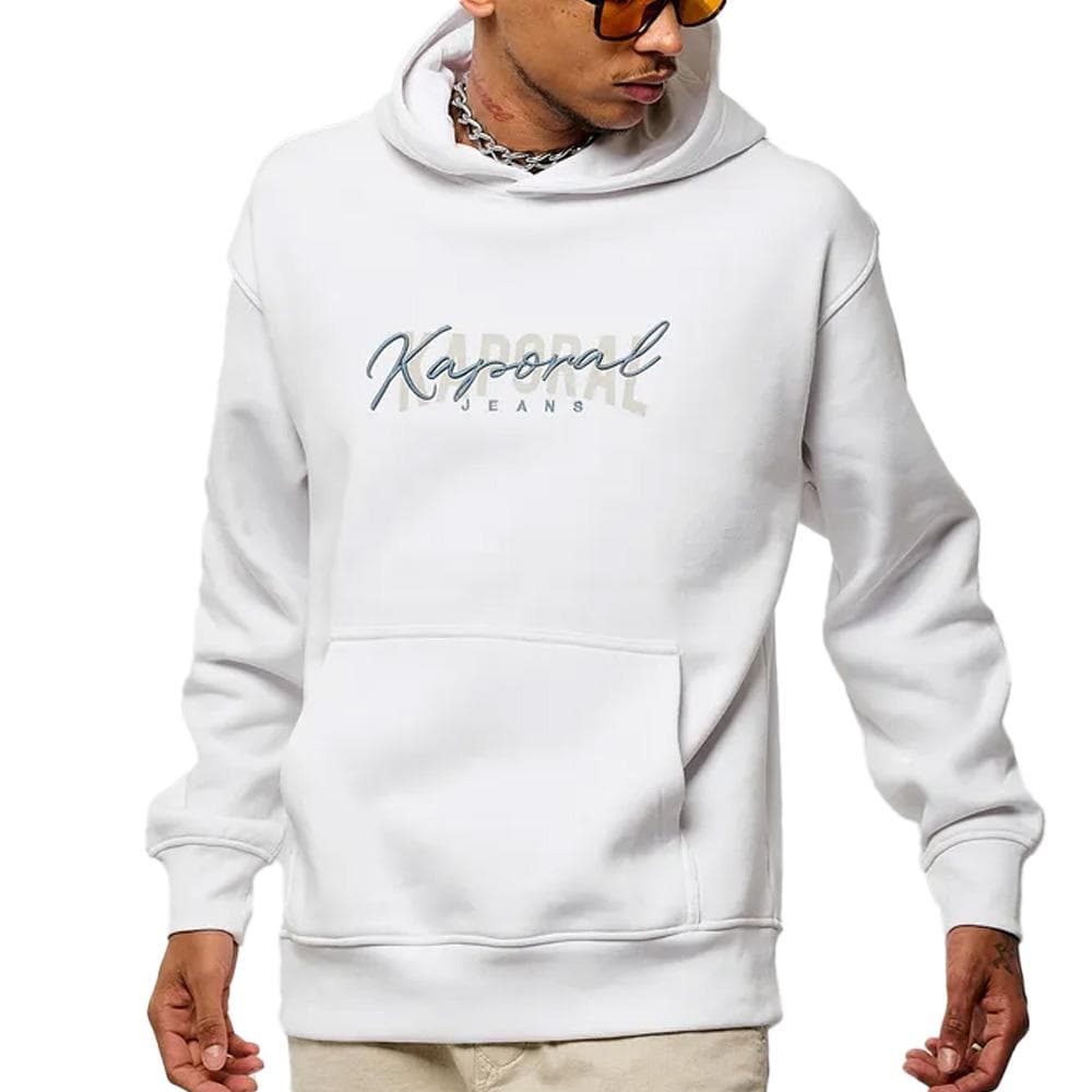 Sweat à Capuche Blanc Homme Kaporal Janko 1