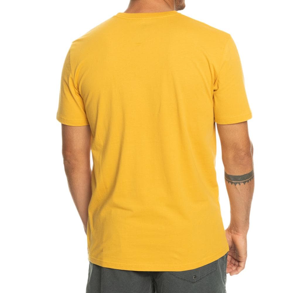T-Shirt Jaune Homme Quiksilver flockup 2