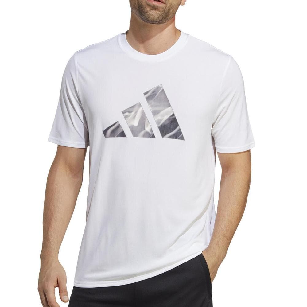 T-Shirt Blanc Homme Adidas Hiit 1