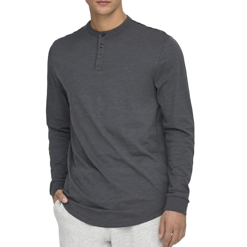 T-Shirt Gris Homme Only & Sons Henley 1
