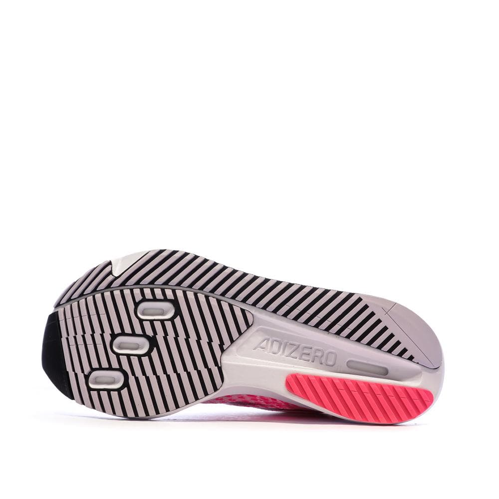 Chaussures de running Blanches/Roses Femme Adidas Adizero 5