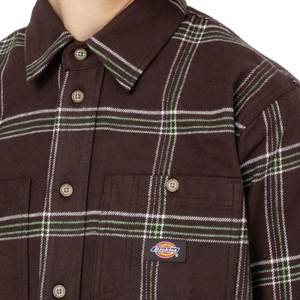 Chemise Marron/Vert Homme Dickies Warrenton 3