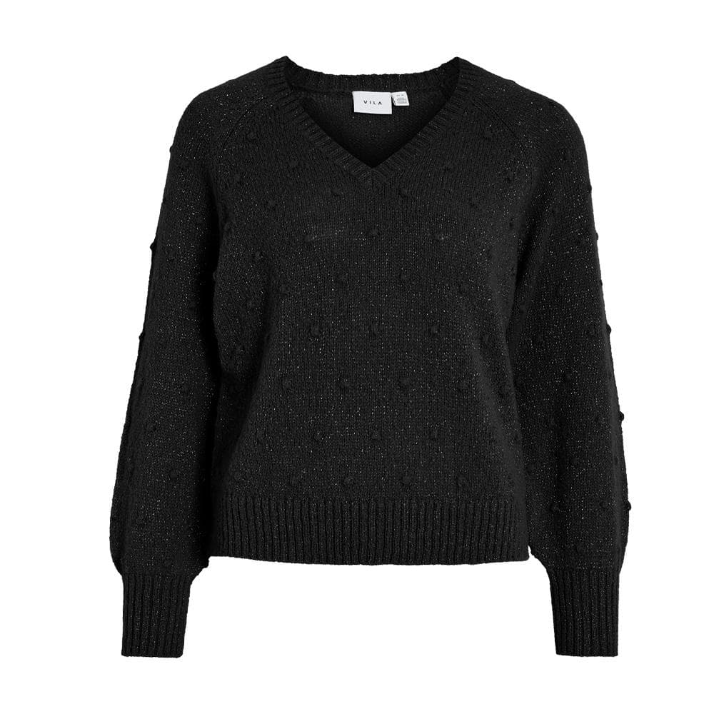 Pull Noir Femme Vila Tuli 1