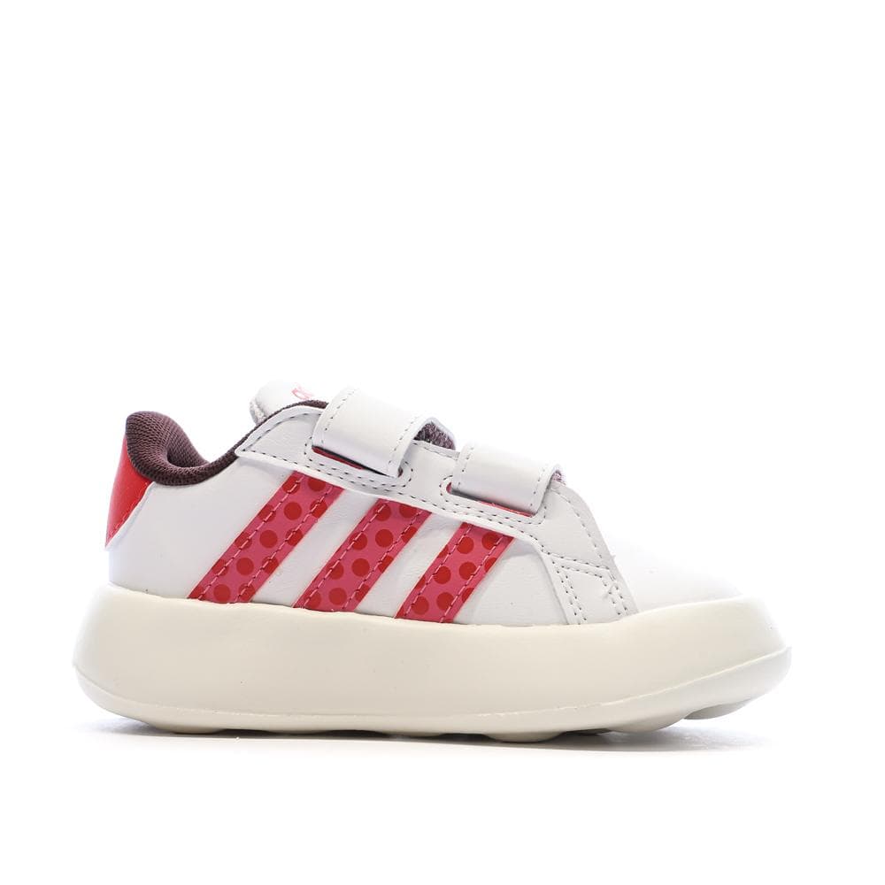 Baskets Blanches/Rouges Fille Adidas Grand Court Minnies 2