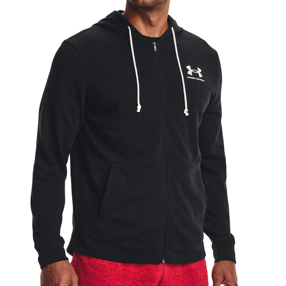Veste Zippé Noire Homme Under Armour Rival 1