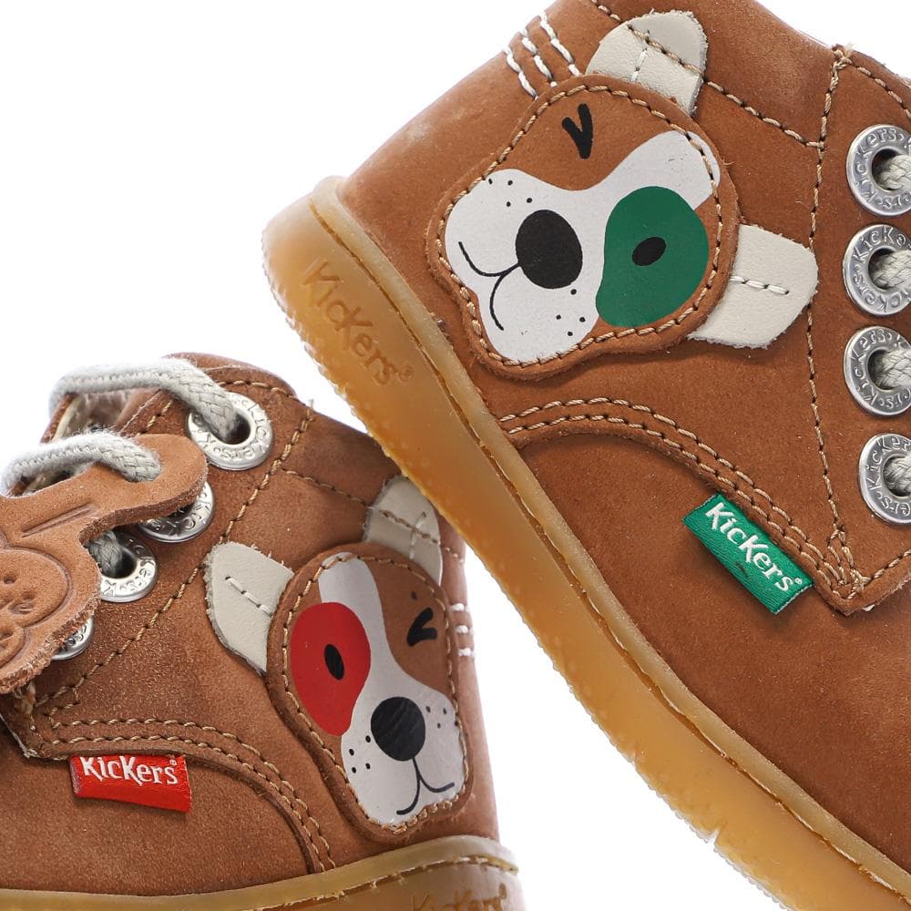 Baskets Hautes Marron Garçon Kickers Bottillon 7