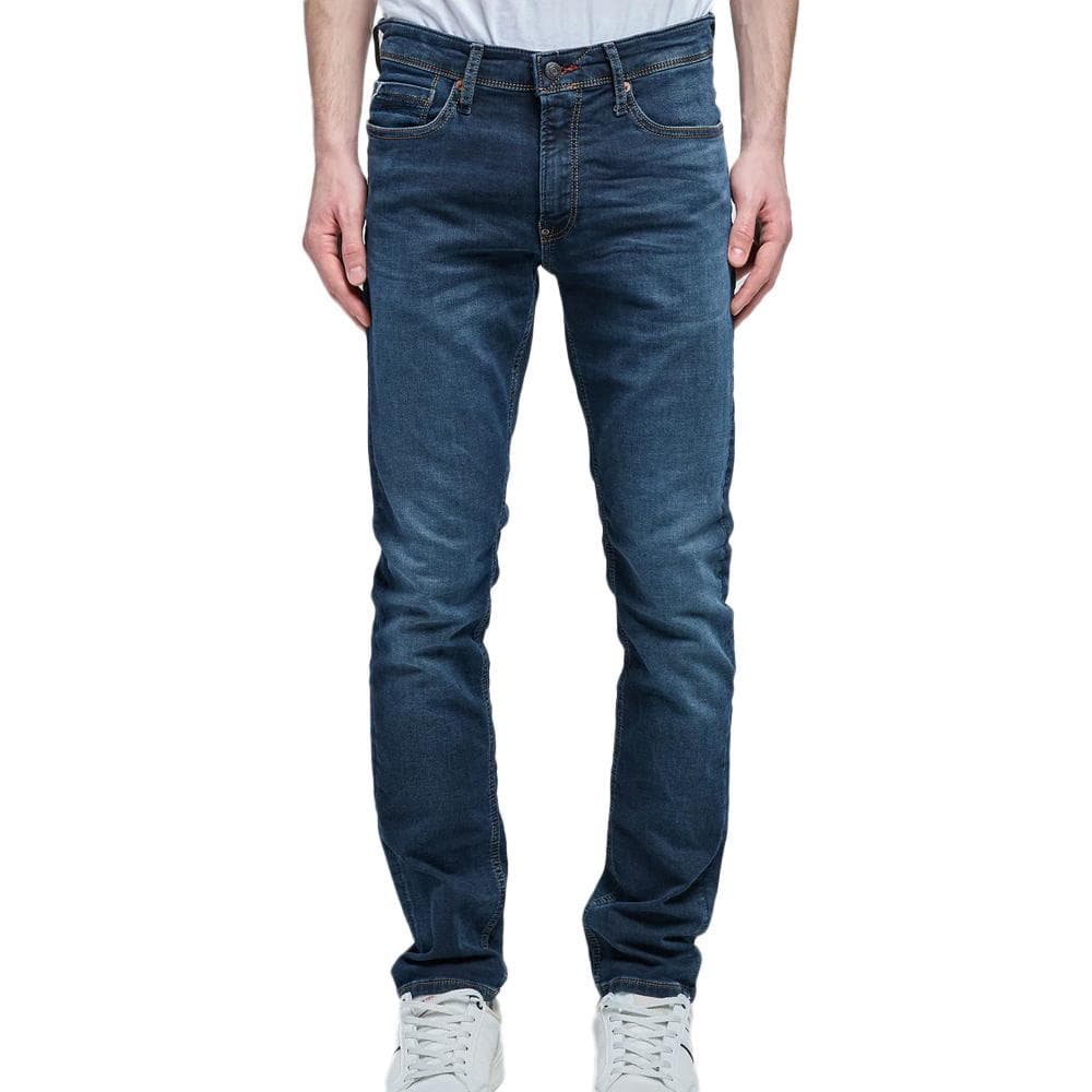 Jean Droit Bleu Brut Denim Homme Teddy Smith Reeple Rock 1