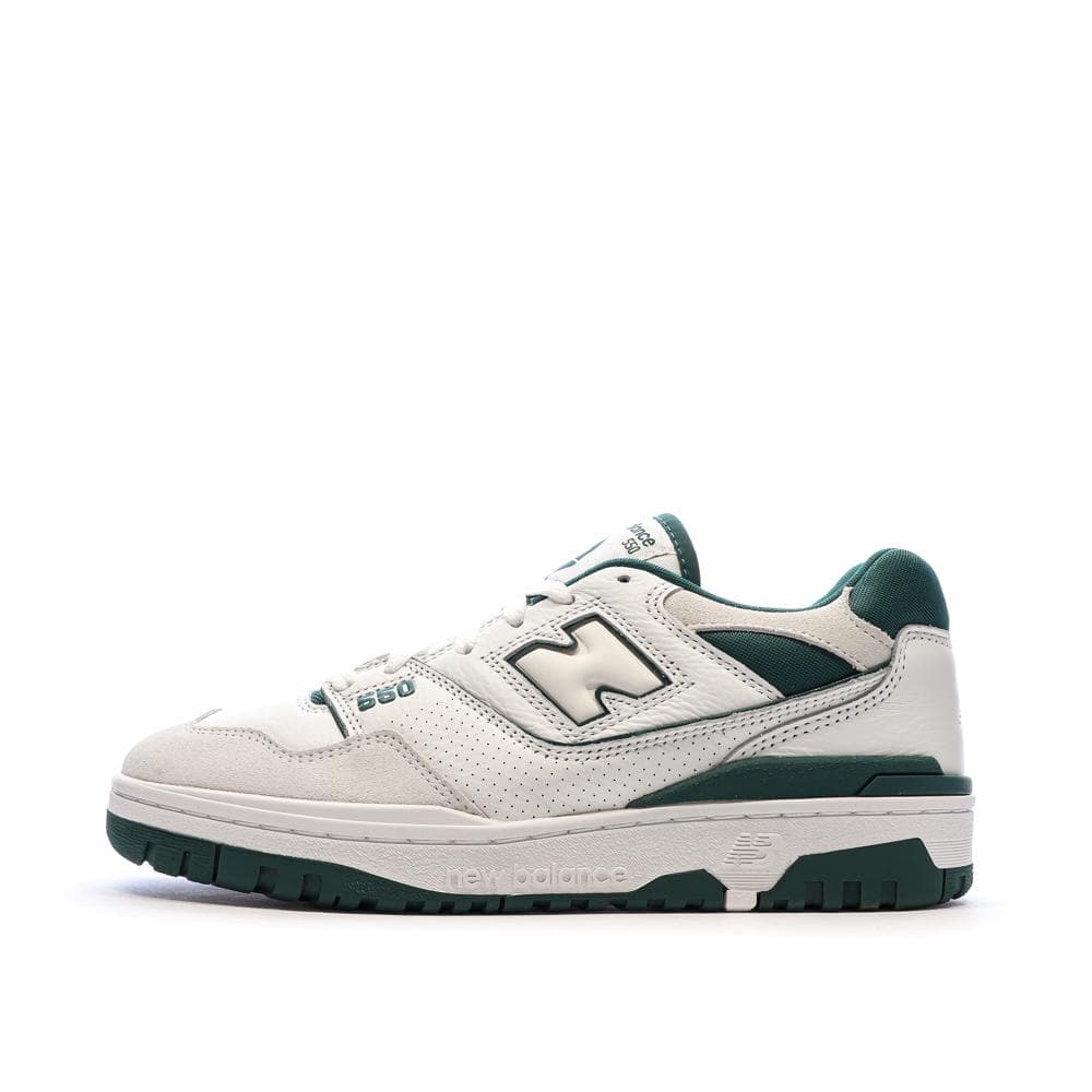 Baskets Blanches/Vertes Homme New Balance BB550 1