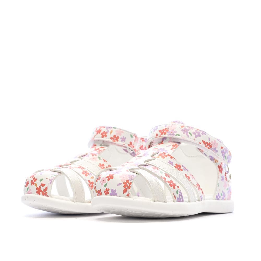 Sandales Blanc/Rose Fille Lulu Castagnette Lorya 6