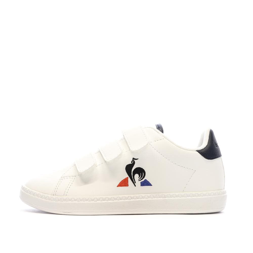 Baskets Blanches Garçon Le Coq Sportif Courtset Optical 1