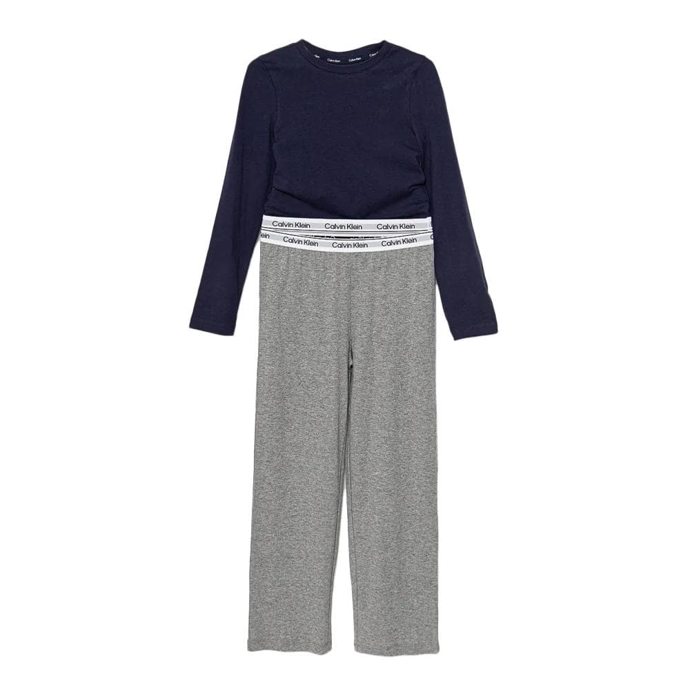 Pyjama Marine/Gris Fille Calvin Klein Jeans Peacoat 1