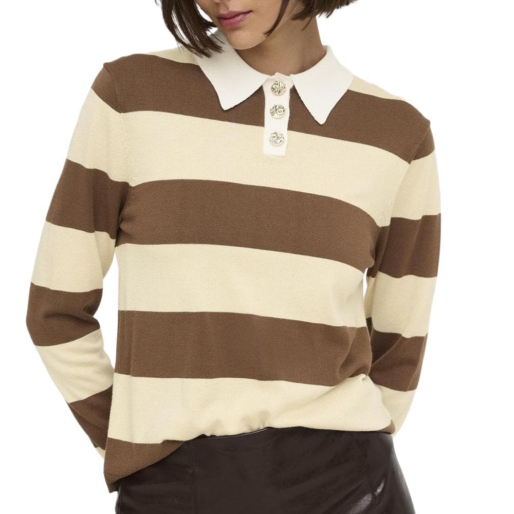Polo Jaune/Marron Femme JDY Melany 1