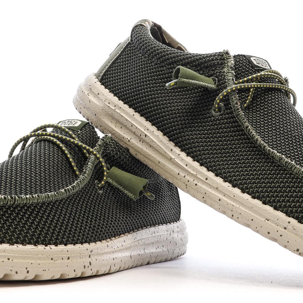 Chaussures Kaki Homme Hey Dude Wally Sox Pine 7