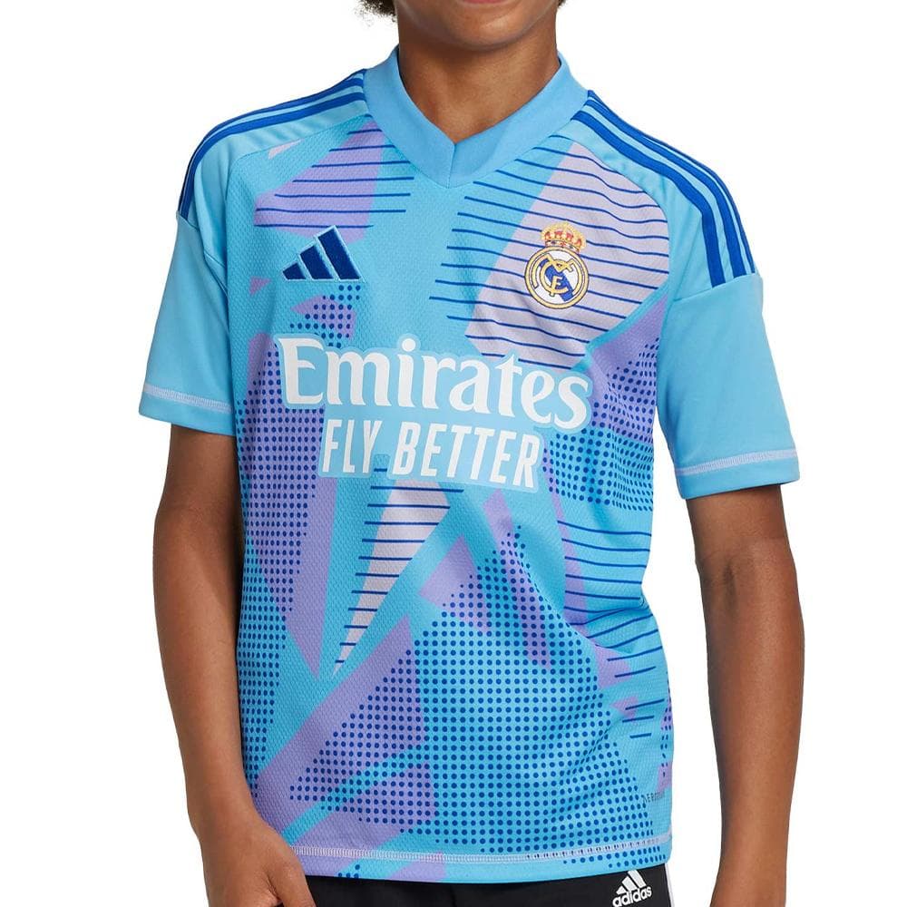Real Madrid Maillot de Gardien Bleu Junior Adidas 24/25 1