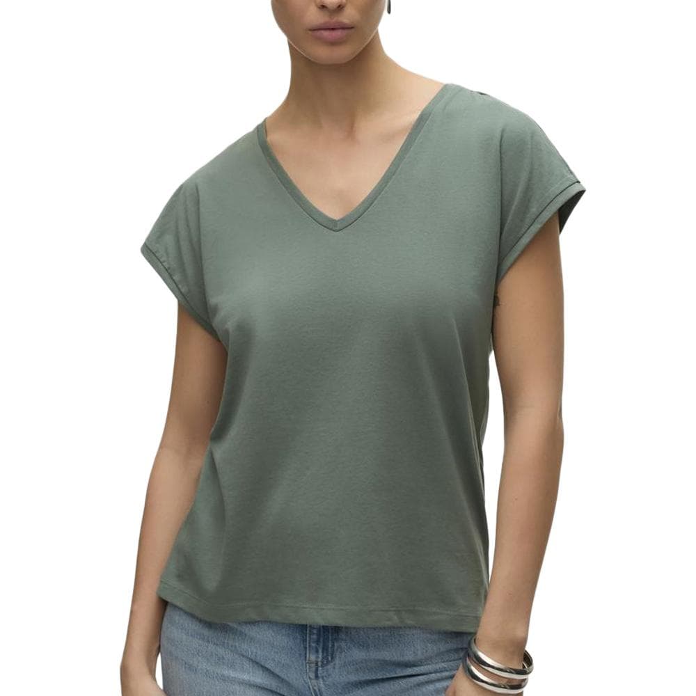 T-Shirt Vert Femme Vero Moda Dubarry 1