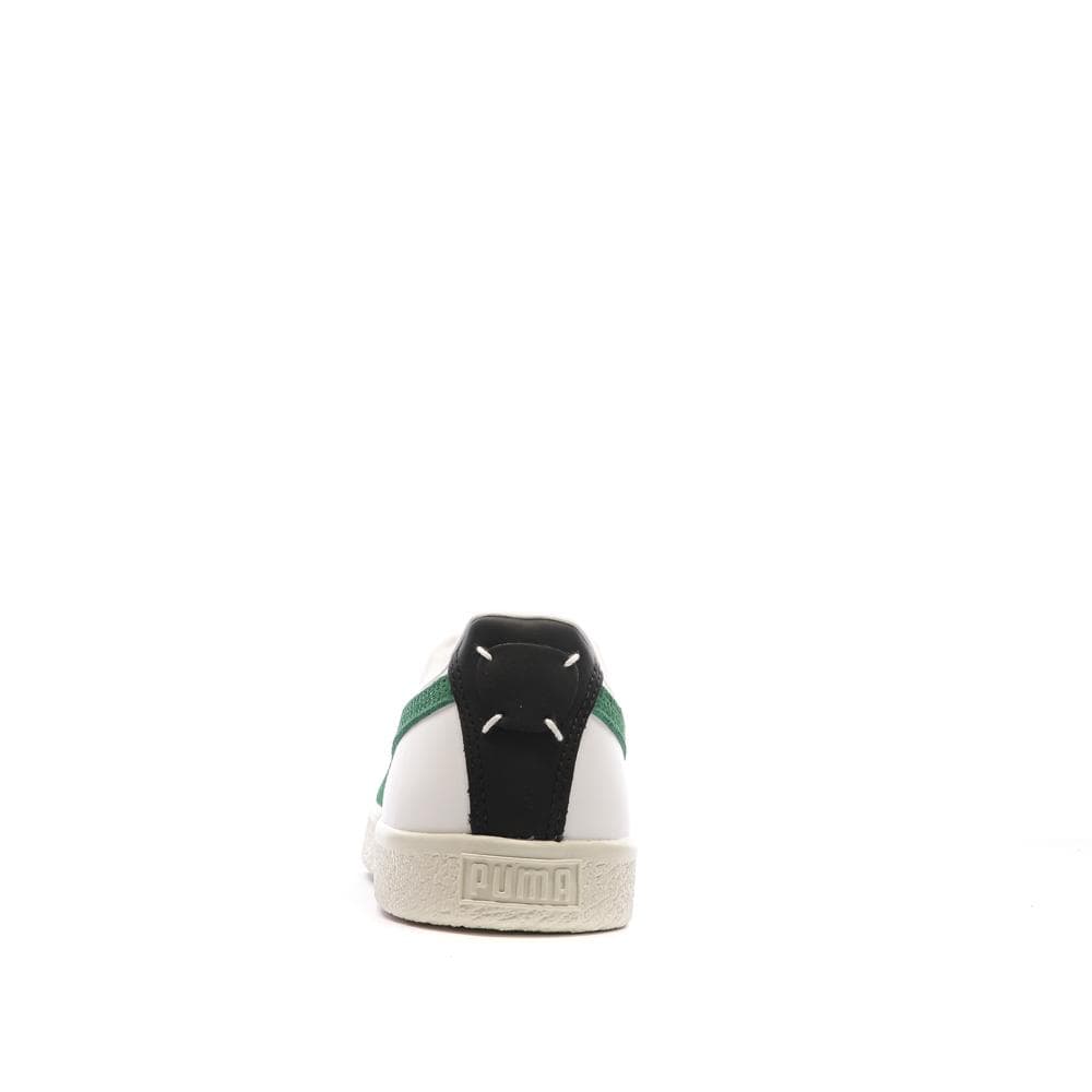 Baskets Blanches/Vertes Homme Puma Clyde Base 3