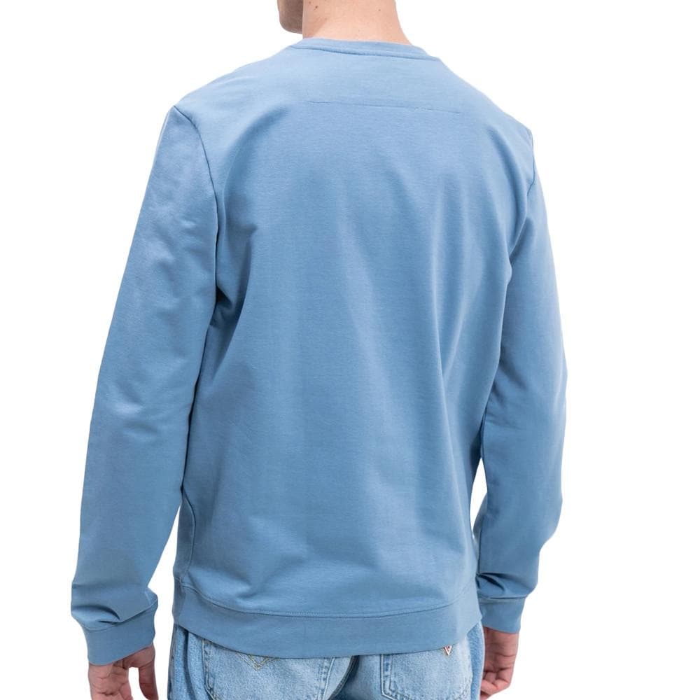 Sweat Bleu Homme Guess Triangle Logo 2