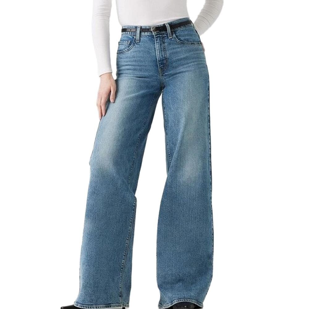 Jean Baggy Bleu Moyen Femme Levi's 728 Wide 1