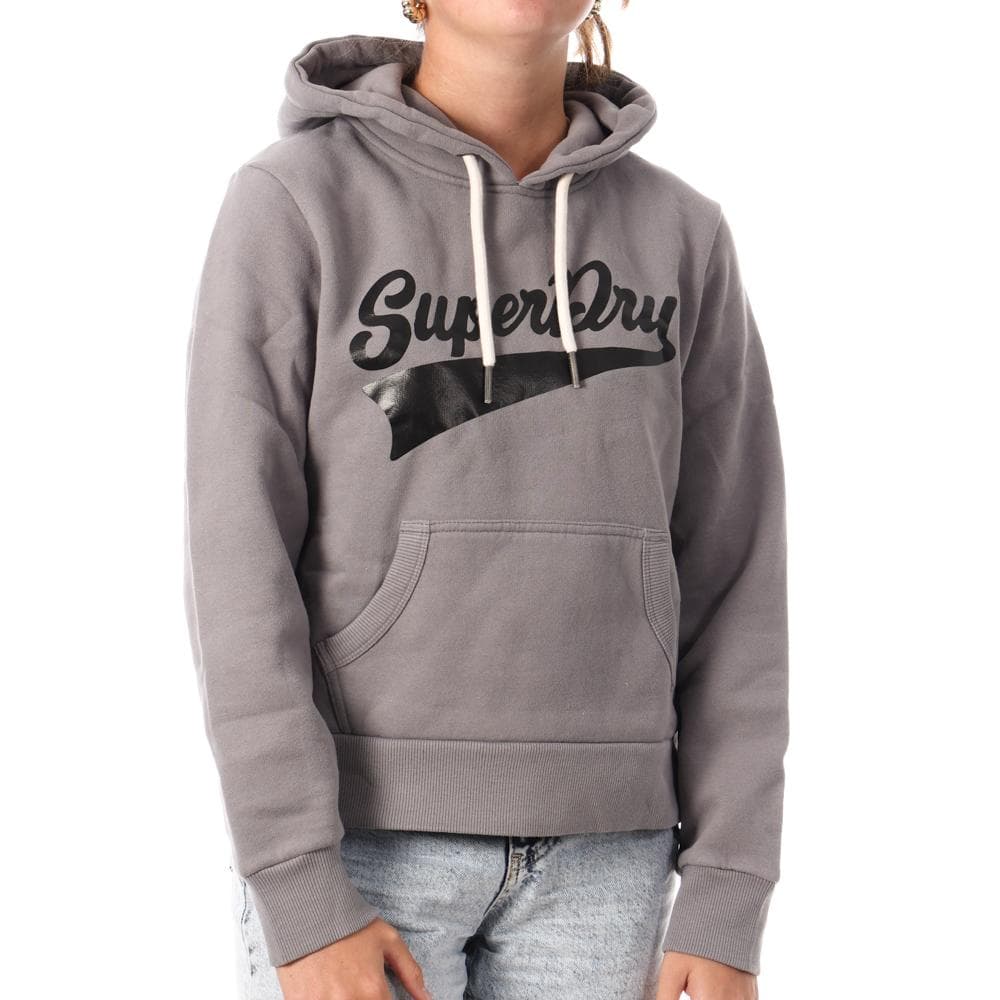 Sweat Gris Foncé Femme Superdry Super Athletics 1