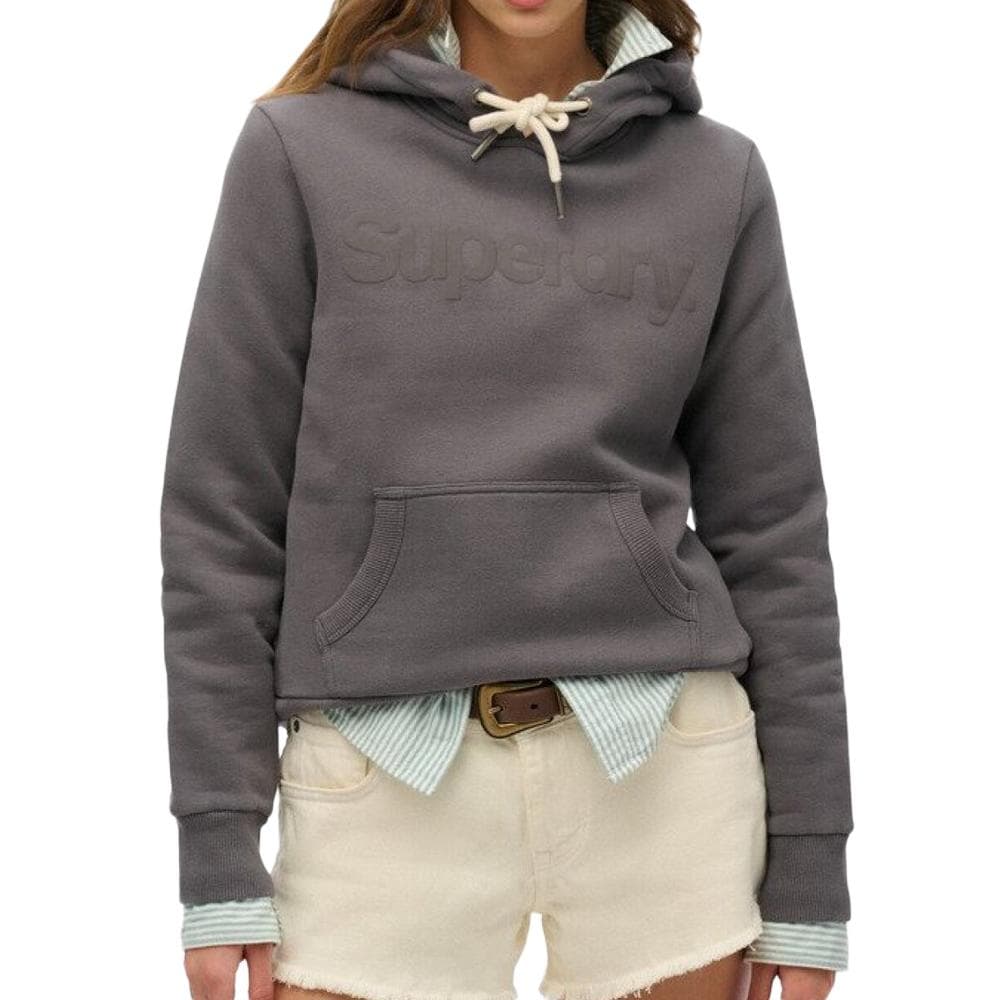 Sweat Gris Femme Superdry Tonal 1