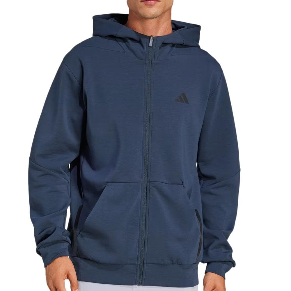 Sweat Zippe Marine Homme Adidas D4t Full-zip 1