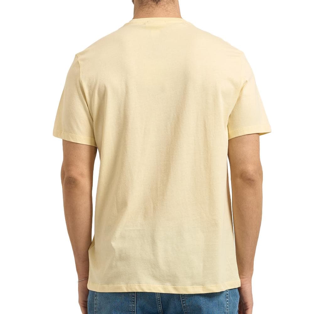 T-Shirt Jaune Homme Calvin Klein Jeans Badge L4G 2