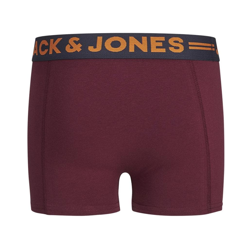 x3 Boxers Noir/Gris/Bordeaux Homme Jack & Jones 12149294 2