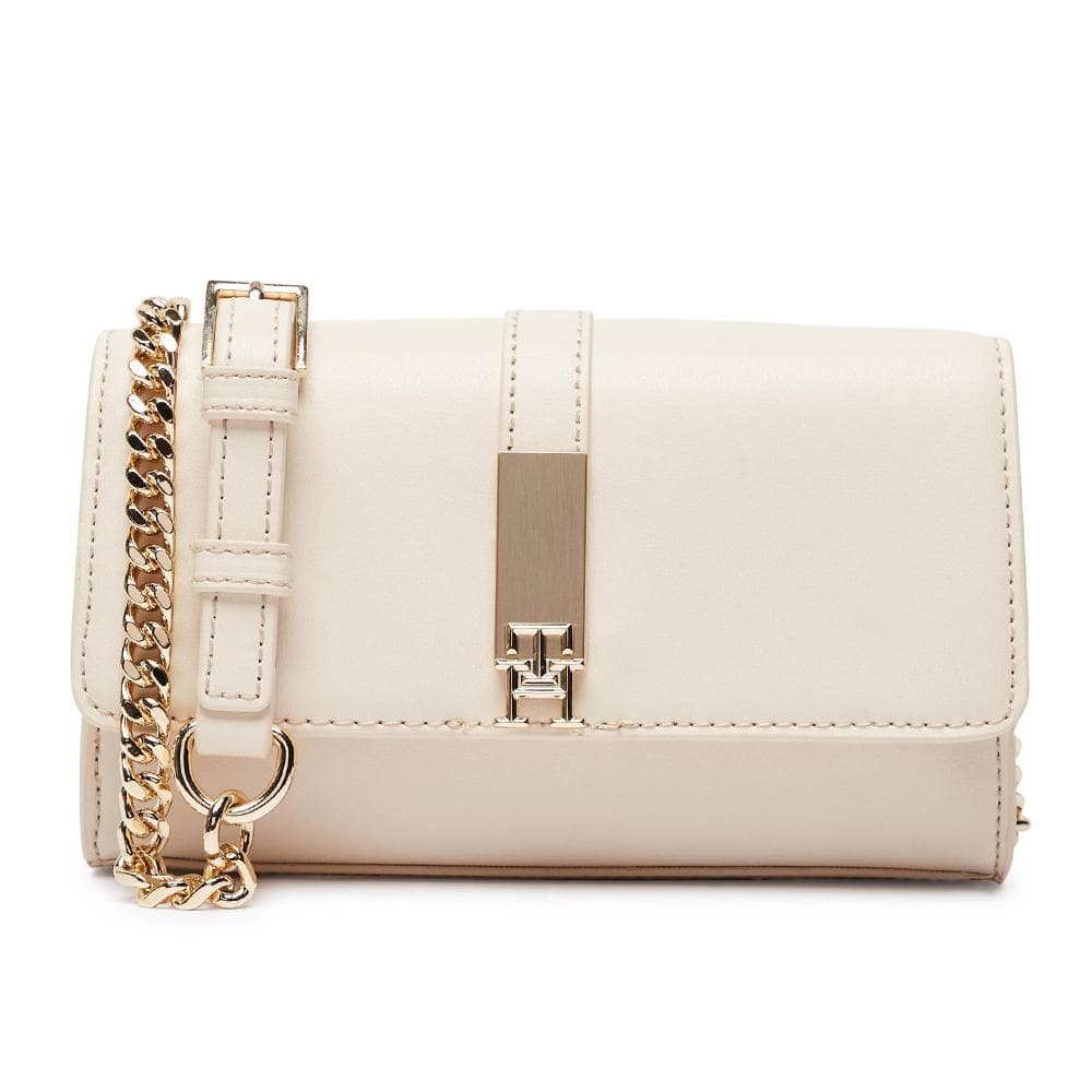 Sac à Bandoulière Ecru Femme Tommy Hilfiger Th Heritage Mini Cro 1