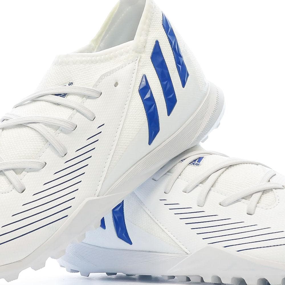Chaussures football Blanc/Bleu Garçon Adidas Predator Edge.3 7