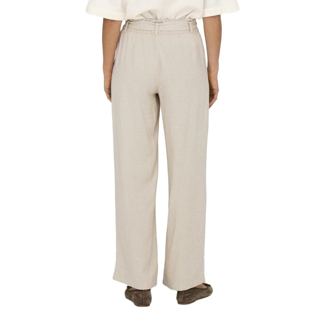 Pantalon en lin Beige Femme JDY Say 2