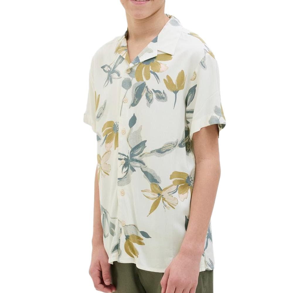 Chemise à Fleurs Ecru Enfant Jack & Jones Cloud Dancer 1