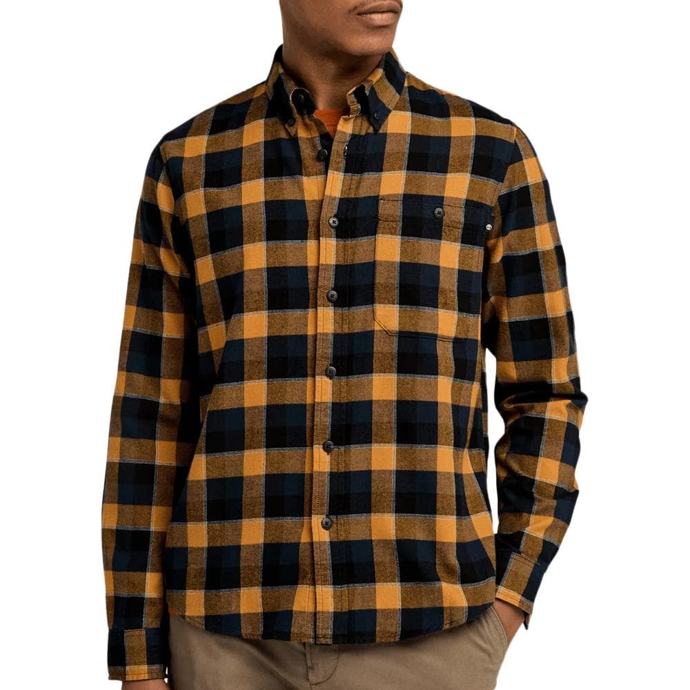 Chemise à Carreaux Marine/Camel Homme Timberland Solucell Buffalo 1